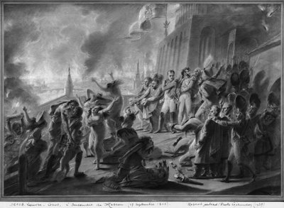 Fire of Moscow in September 1812 by Antoine Jean Gros